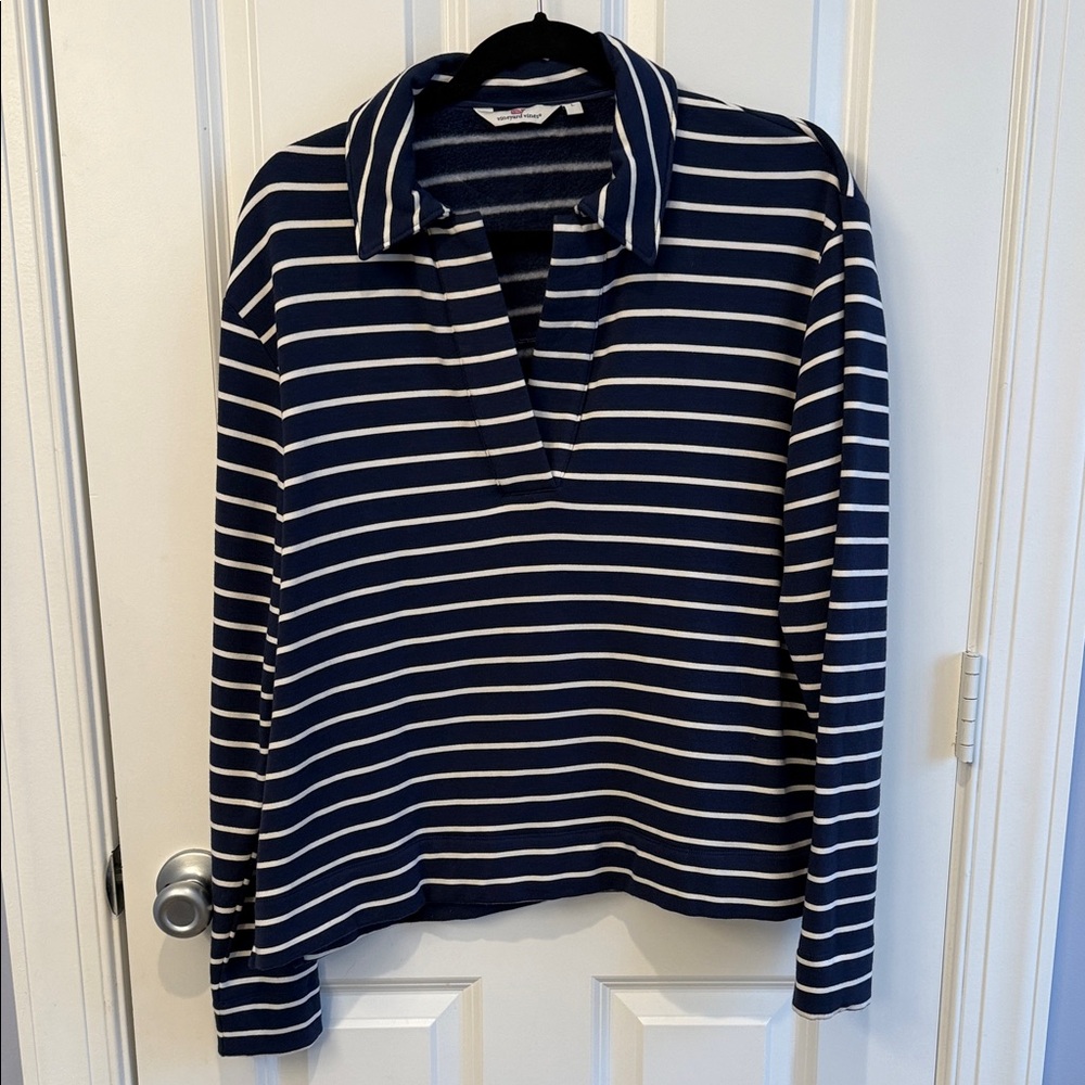 Vineyard Vines Womens Striped Dreamcloth Polo Shirt